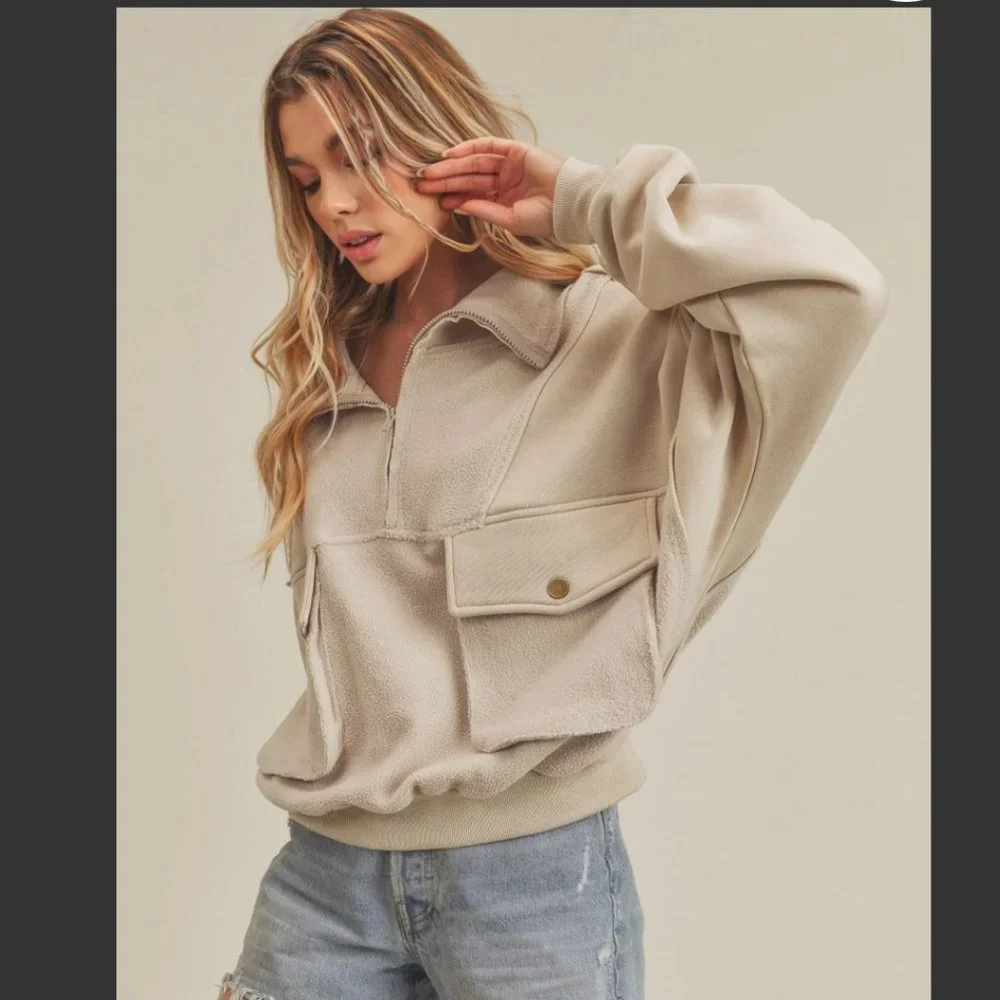 Beige Women's Crop Top - Picture 2 of 10